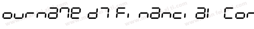 ourname D7 Financial Condensed字体转换